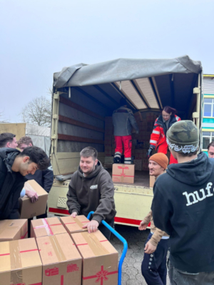 Verladen der Päckchen